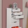Hanah Home Flow - Shiny White Cómoda Blanca con 7 Cajones
